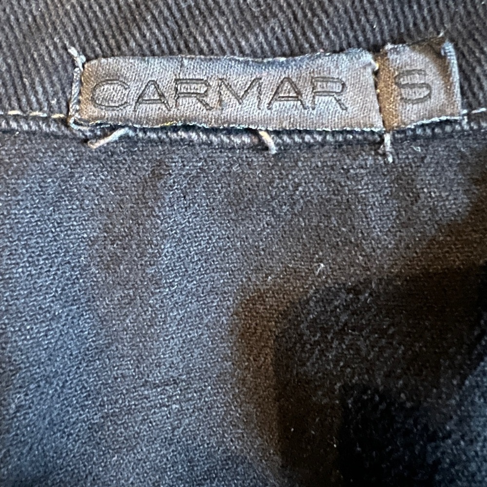 CARMAR Distressed Black Denim Moto Jacket - Picture 13 of 13